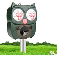 LEBANDWIT Ahuyentador de animales solar- repelente de gatos- repelente de animales- resistente al agua- para el jardín